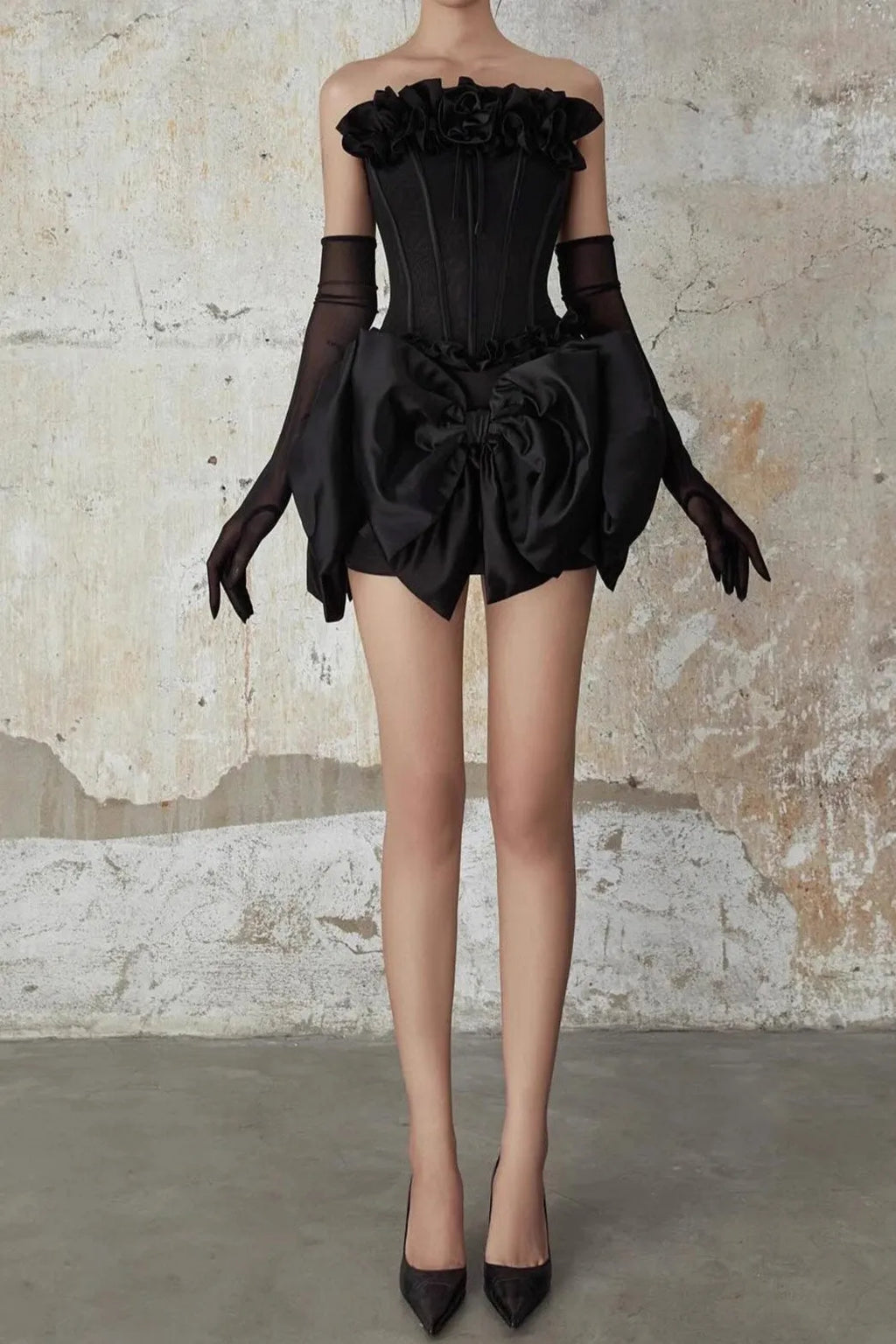 Patricia Flower Bow Corset Skirt Set Flowering Girl