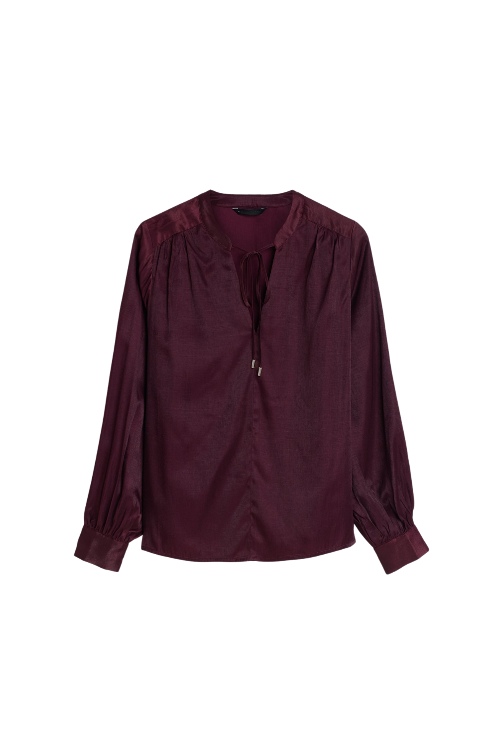 Viscose Blouse In Burgundy Flowering Girl