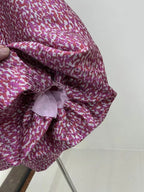 Jacquard Rose Pink Halterneck Mini Dress Flowering Girl