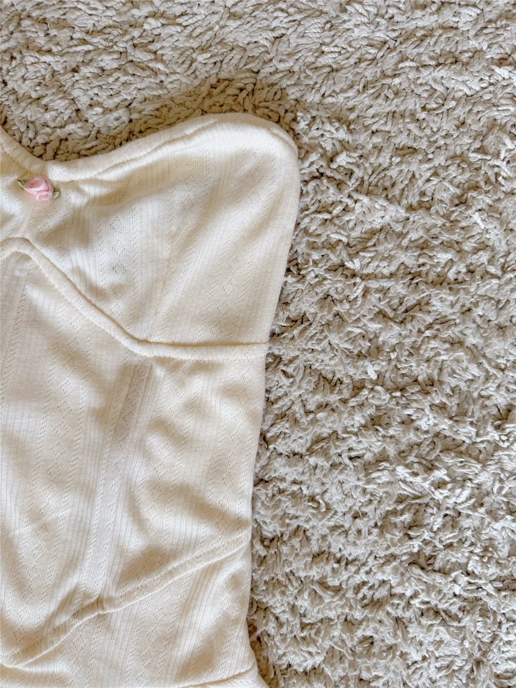 Mesh Knit Irregular Strapless Mini Dress With Shorts As Lining Flowering Girl