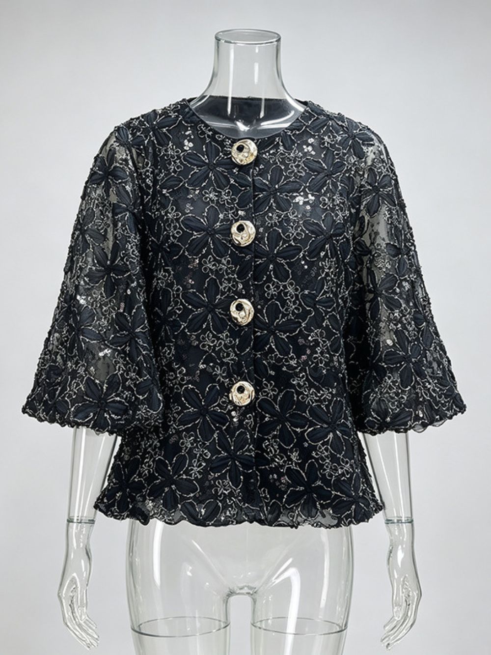 Miyuri Floral Embroidery Top