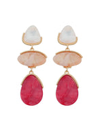 Camber Multi Layers Acrylic Earrings Flowering Girl