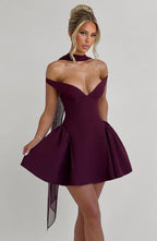 Marla Mini Dress - Cherry Lacquer Flowering Girl