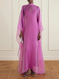 Marlen Strappy Maxi Dress With Mesh Overlay Flowering Girl