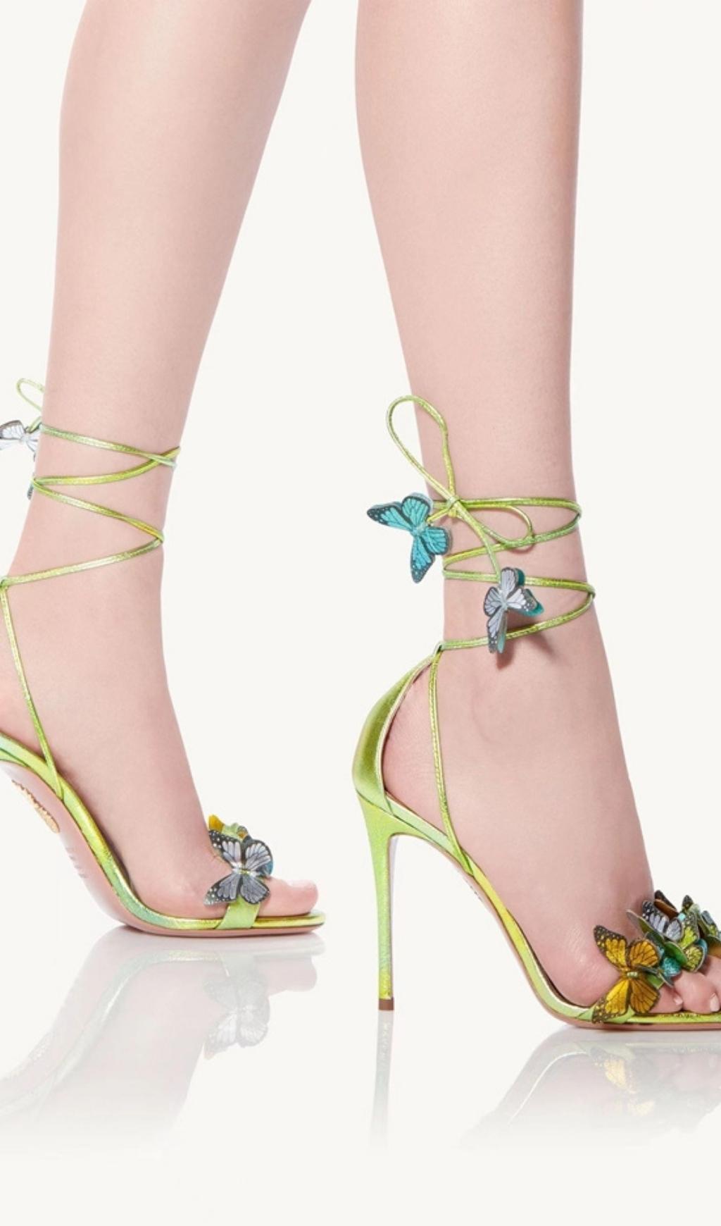 Butterfly Stiletto High Heels Flowering Girl