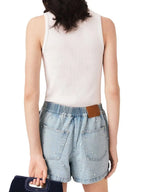Floral Denim Shorts Flowering Girl