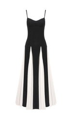 Brynna Black White Patchwork Maxi Dress Flowering Girl