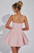 Dorothy Mini Dress - Blush Flowering Girl