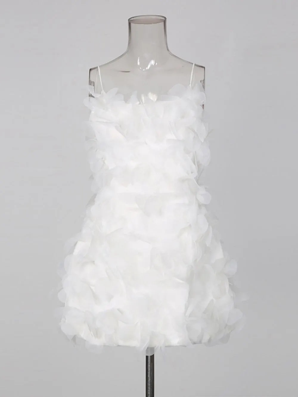 Madelyn Petal Embellished Mini Dress Flowering Girl
