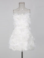 Madelyn Petal Embellished Mini Dress Flowering Girl