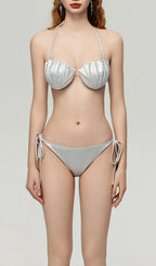 Darrah White Pearl Three-Piece Swimsuit Flowering Girl