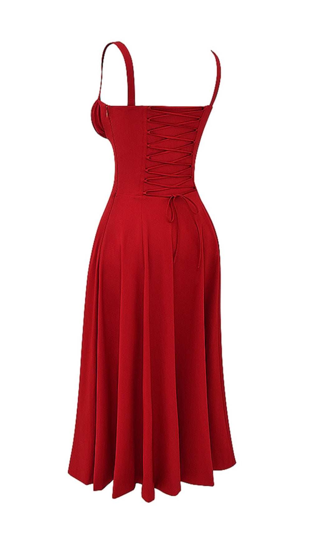 Red Rose Bustier Sundress Flowering Girl