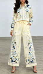 Kita Floral Printed Two-Piece Set Flowering Girl