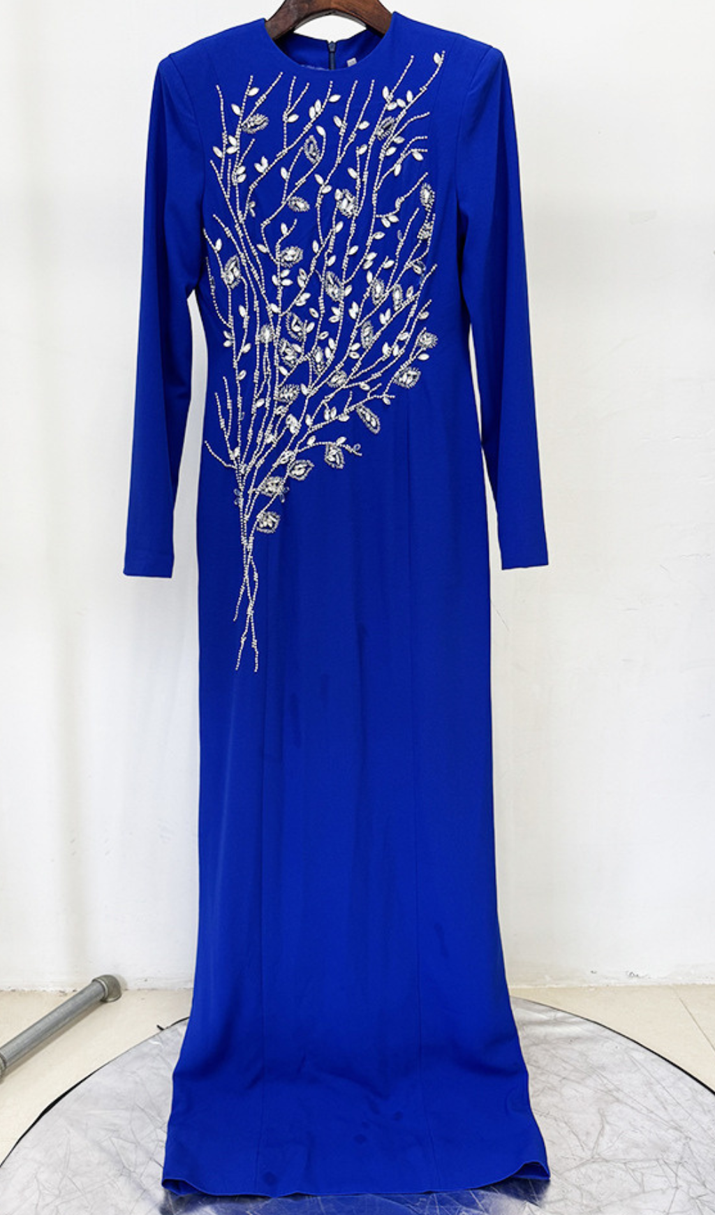 Gaiana Crystal Long Sleeve Maxi Dress Flowering Girl