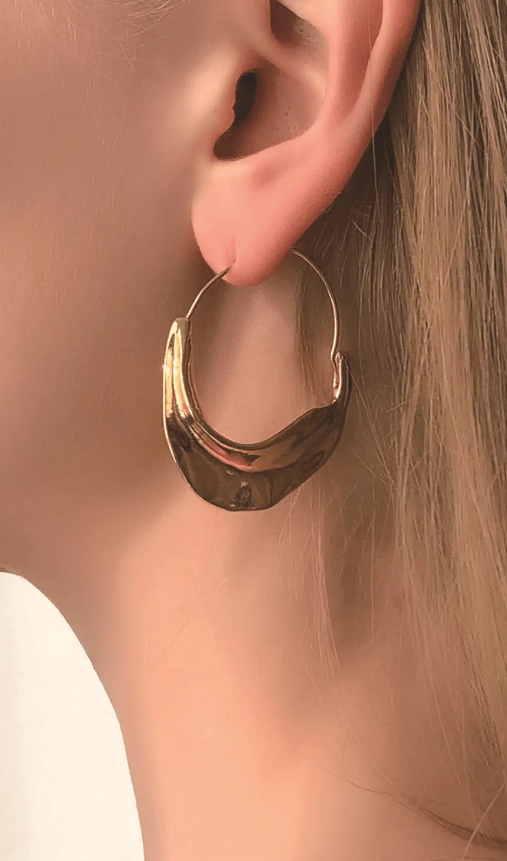 Irregular leaf earrings Flowering Girl