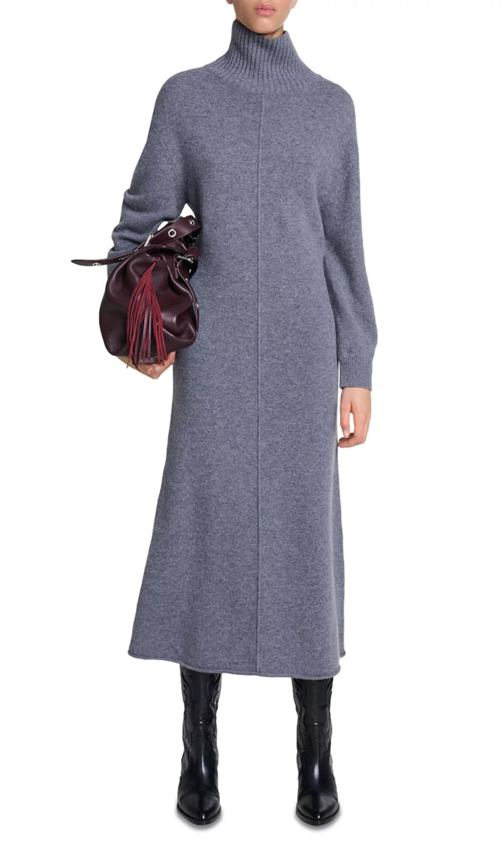 Rasagran Knit Maxi Dress Flowering Girl