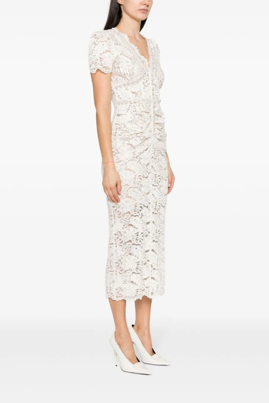 FLORAL LACE MIDI DRESS Flowering Girl