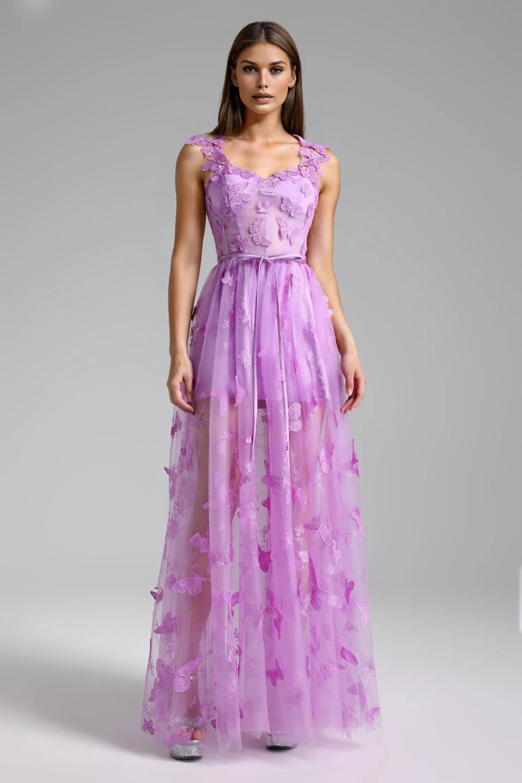Stormie Butterfly Sleeveless Corset Maxi Dress Flowering Girl