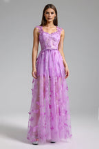 Stormie Butterfly Sleeveless Corset Maxi Dress Flowering Girl