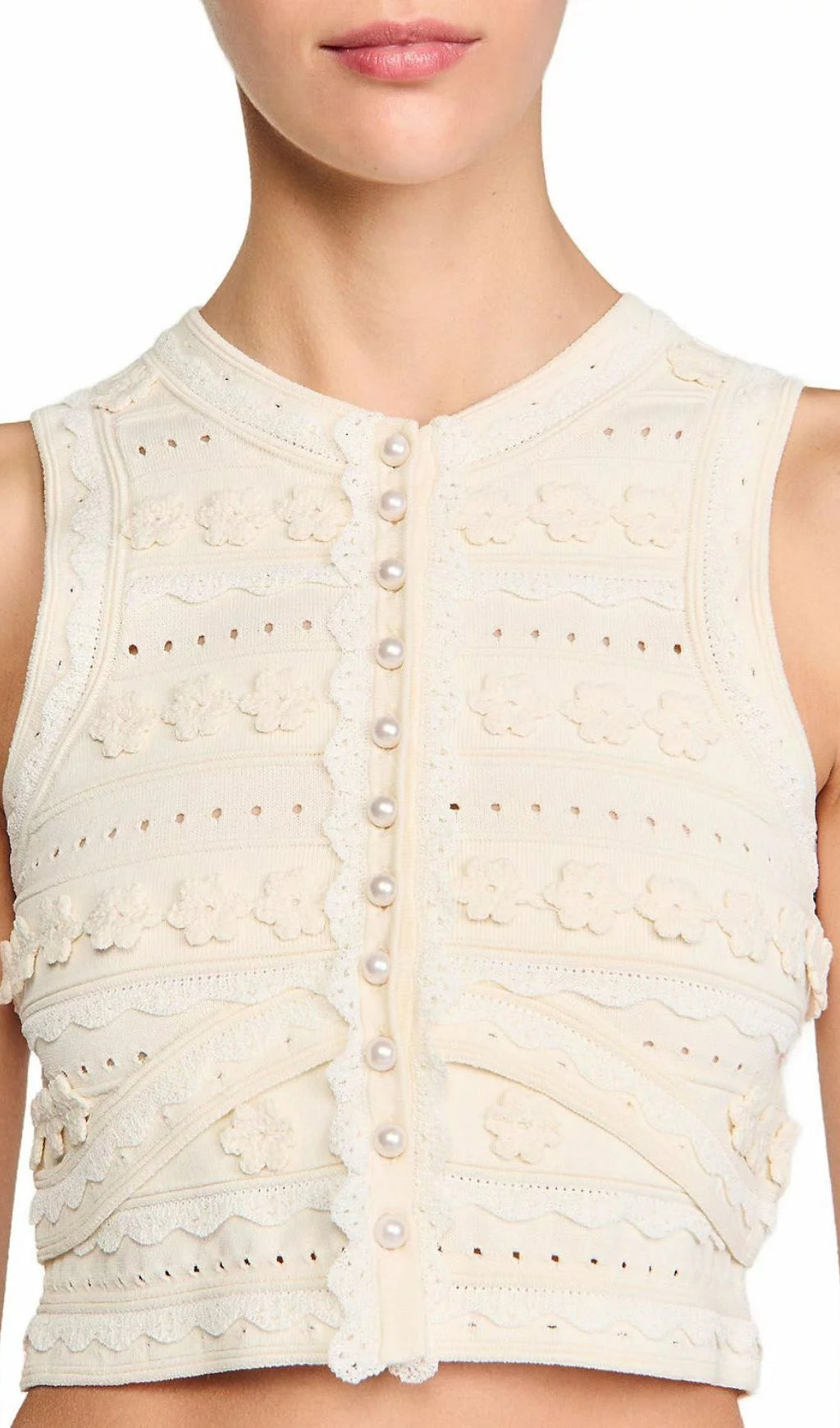 Crochet Top Flowering Girl