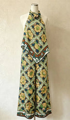 Madge Printed Two-Piece Set Flowering Girl