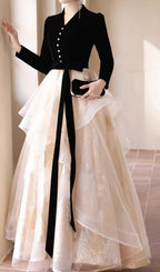 Chionia Long Sleeve Mesh Maxi Dress Flowering Girl