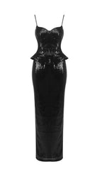 Kali Strappy Sequin Maxi Dress Flowering Girl