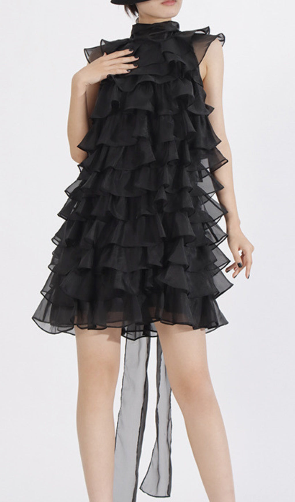 Duyen Sleeveless Ruffle Mini Dress Flowering Girl