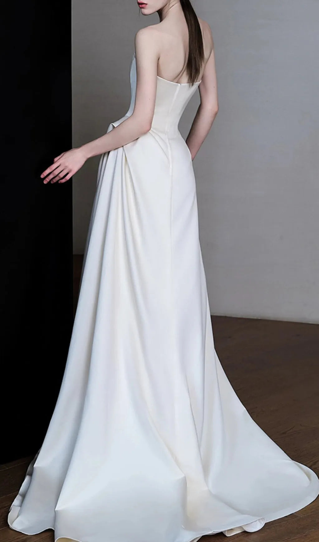 Avia White Satin Corset Wedding Dress Flowering Girl