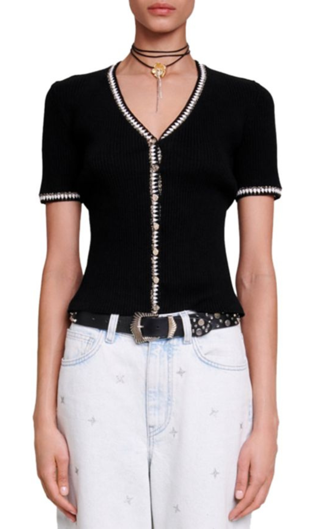 SHORT SLEEVE CARDIGAN Flowering Girl