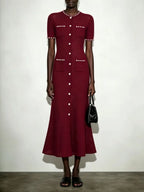Marilyn Pearl Knit Midi Dress Flowering Girl