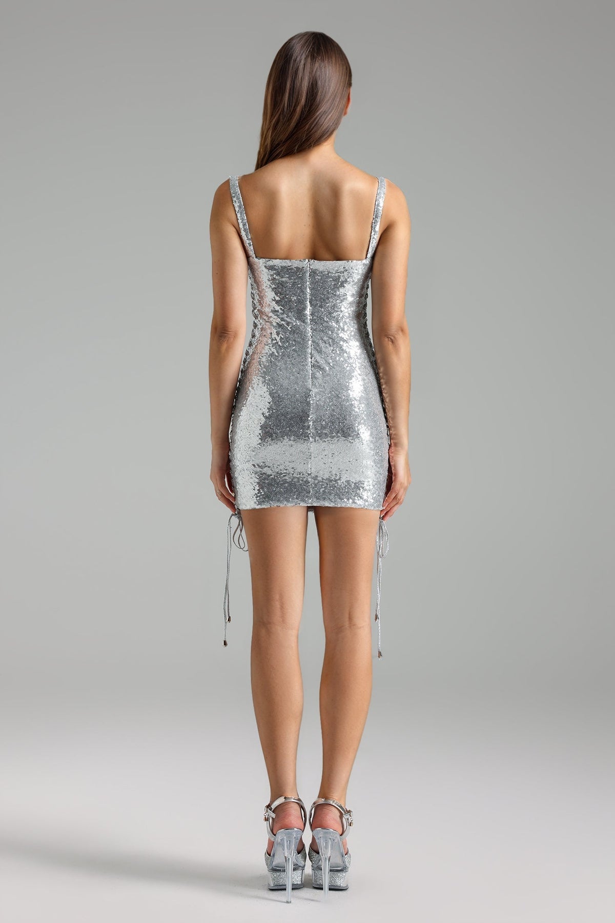 Lelia Sleeveless Sequin Mini Dress Flowering Girl