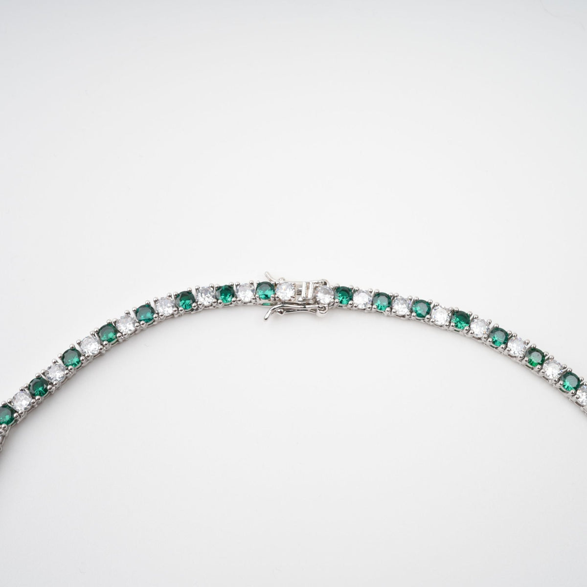 Héloïse Green Crystal Embellished Necklace Flowering Girl