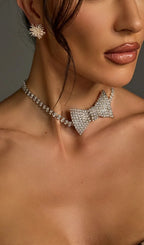 Melrose Bow Crystal Choker Flowering Girl