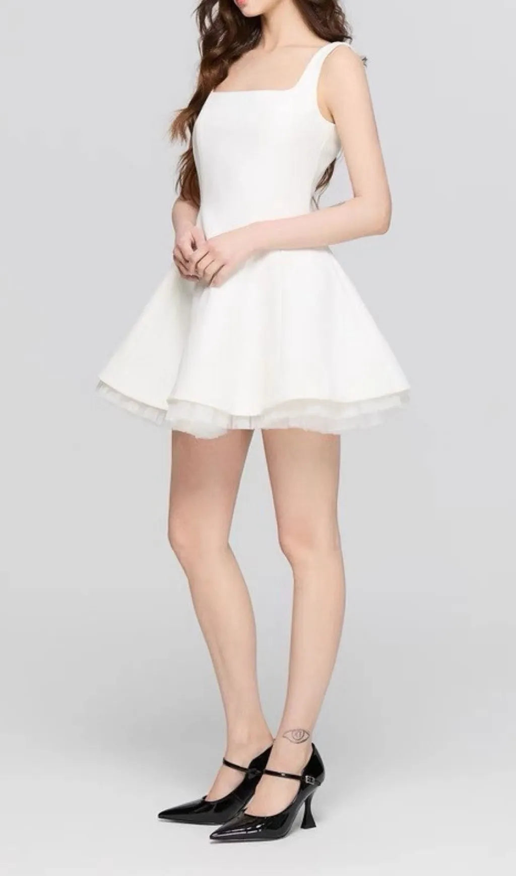 Karlie White Strappy Mini Dress Flowering Girl