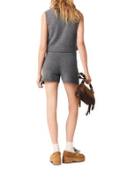 Rhinestone Cropped Vest Flowering Girl