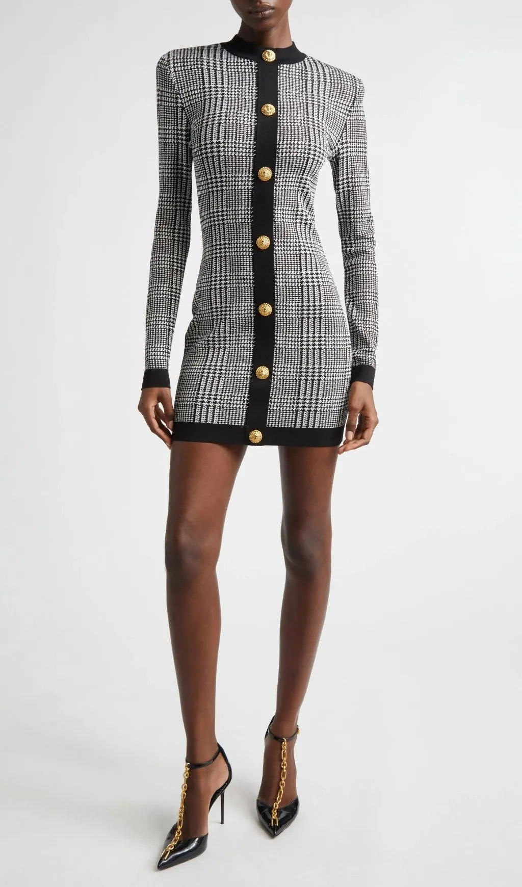 Karinda Long Sleeve Knit Mini Dress Flowering Girl