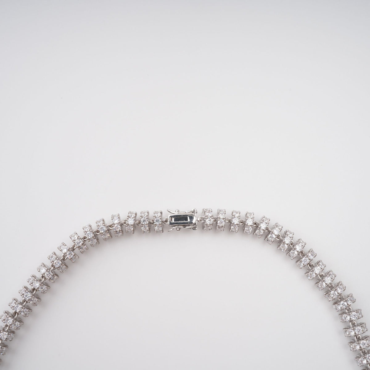 Sandrine Silver-Tone Crystal-Embellished Necklace Flowering Girl