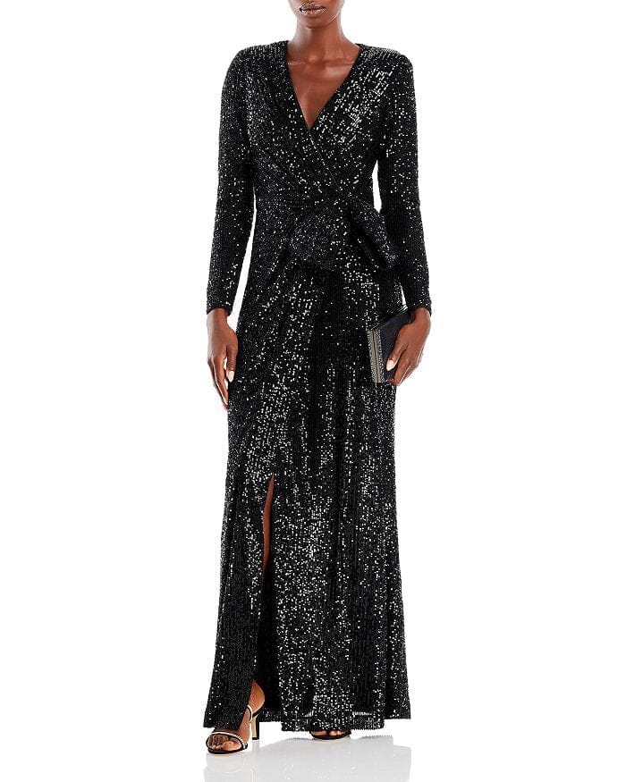 SEQUINED WRAP GOWN Flowering Girl