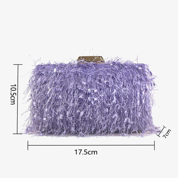 Andromeda Square Tassel Clutch Flowering Girl