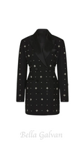 Cachi Diamante Embellished Blazer Mini Dress Flowering Girl