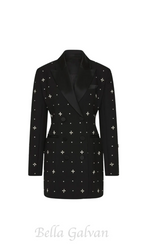 Cachi Diamante Embellished Blazer Mini Dress Flowering Girl