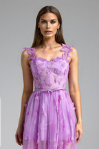 Stormie Butterfly Sleeveless Corset Maxi Dress Flowering Girl