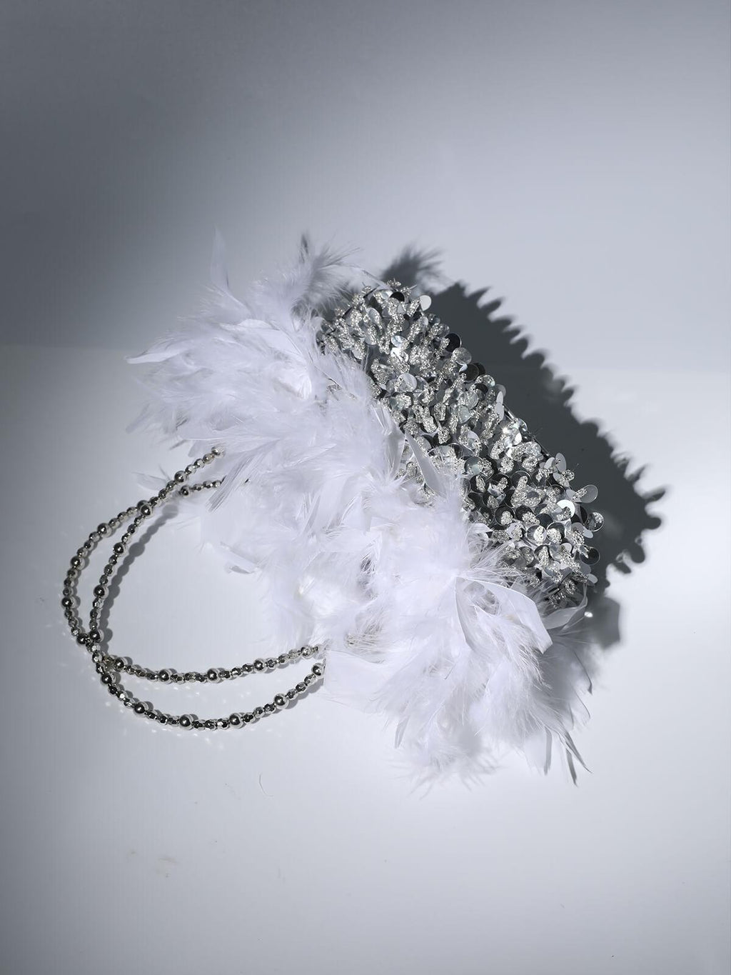 Sequin Feather Shoulder Bag Flowering Girl