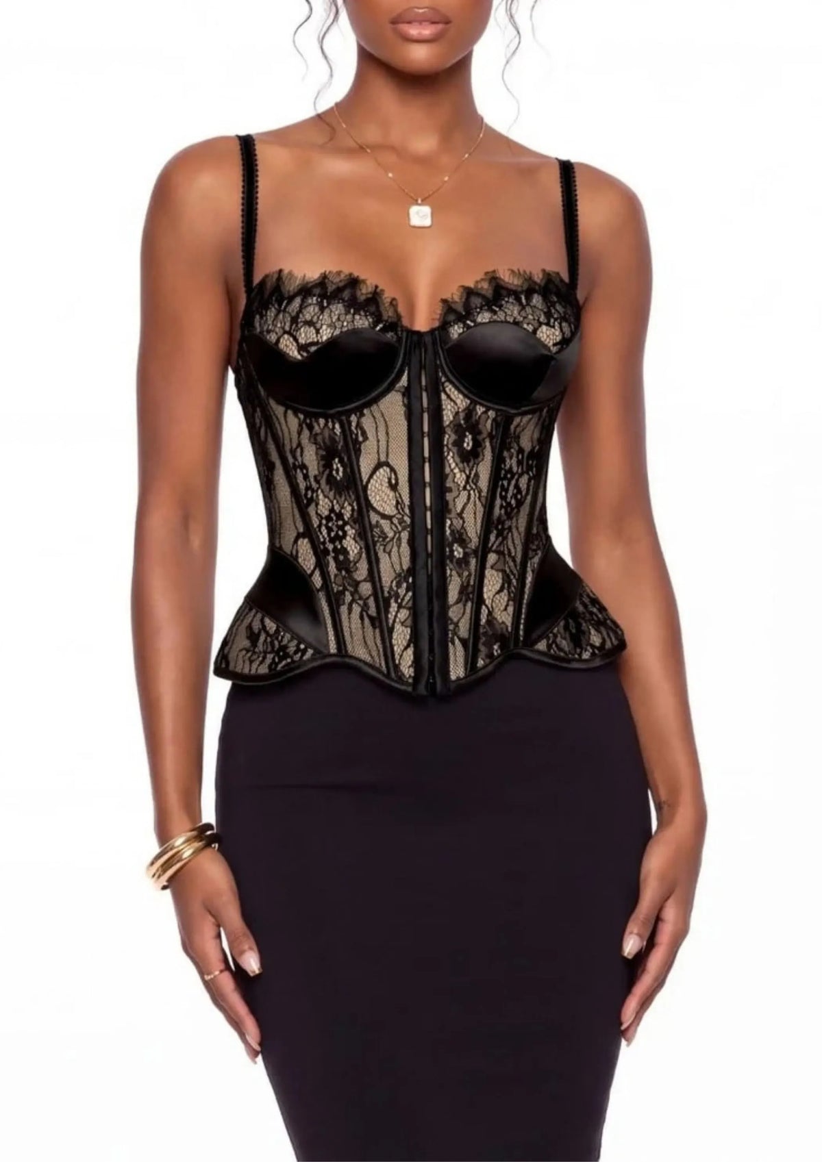 Oshenik Spaghetti Lace Top Flowering Girl