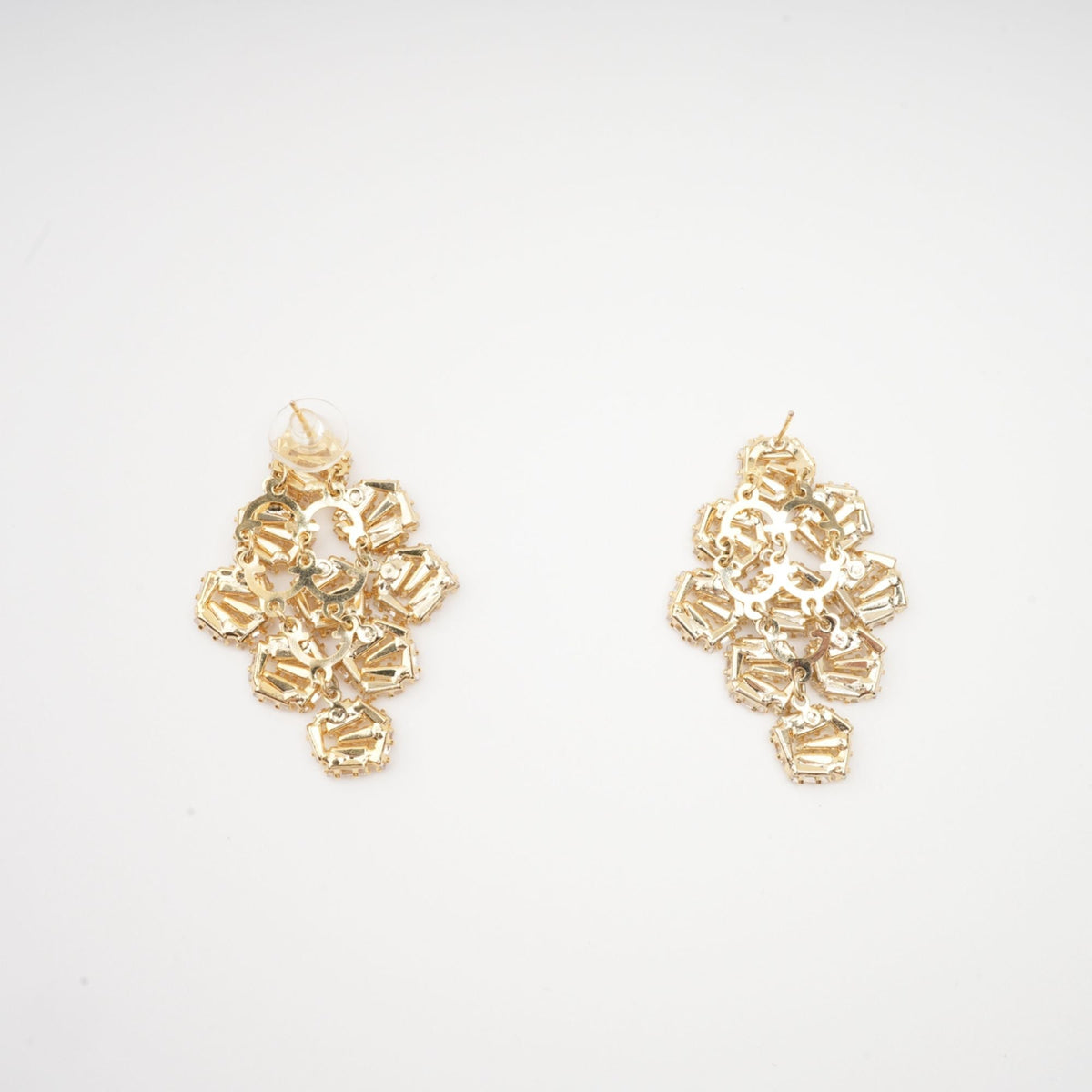 Ariane Geometric Crystal Earrings Flowering Girl