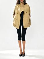 Mayu Khaki Coat Flowering Girl