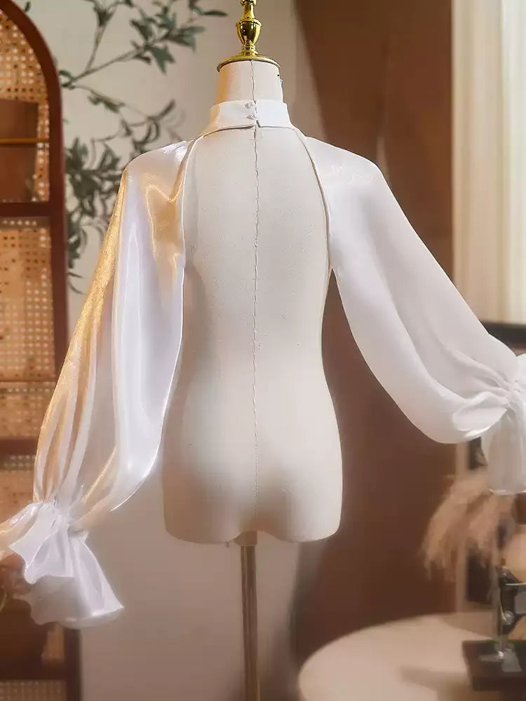 Leilani White Shawl Flowering Girl