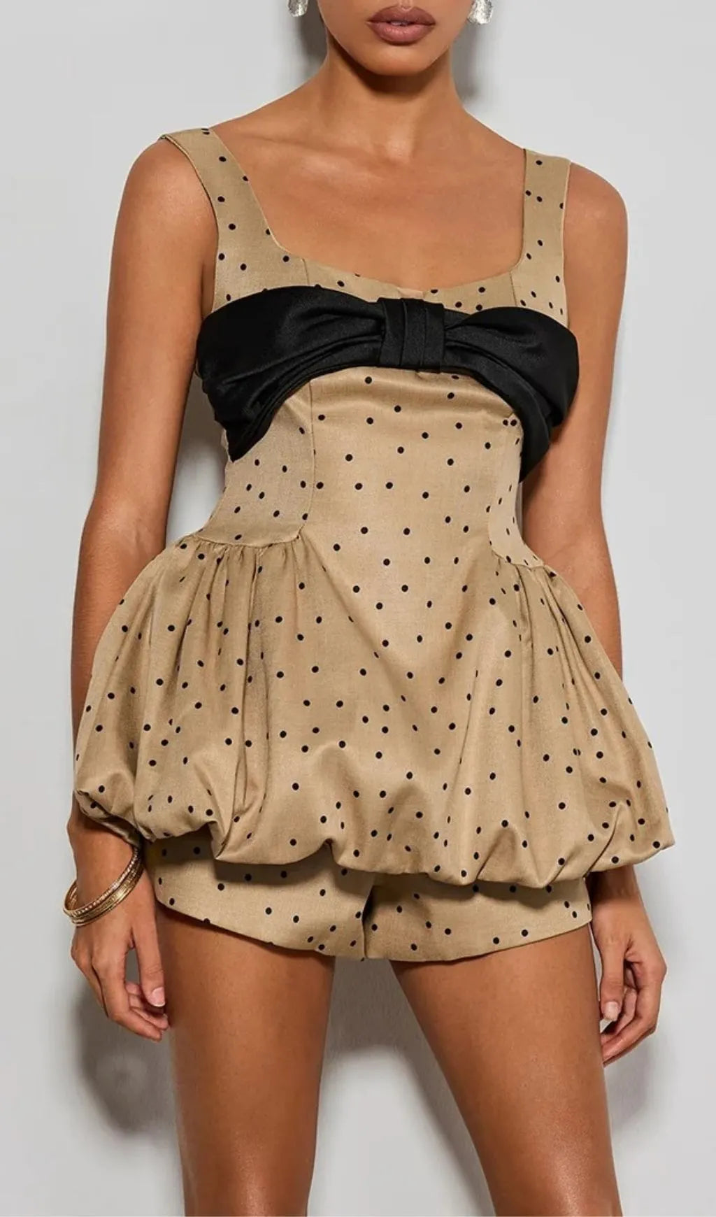 Dovric Dot Bubble Mini Dress Set Flowering Girl