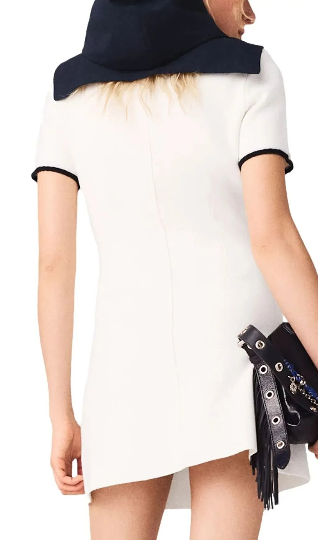 Rirsalino Contrast Trim Button Front Dress Flowering Girl